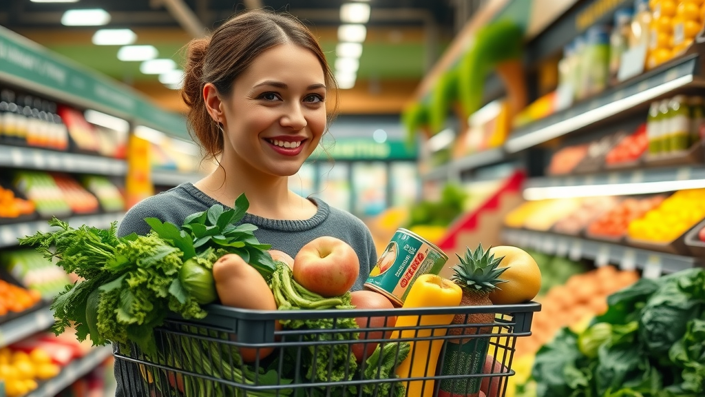 grocery basket with fresh keto ingredients, keto diet shopping list, healthy fats, proteins, vegetables