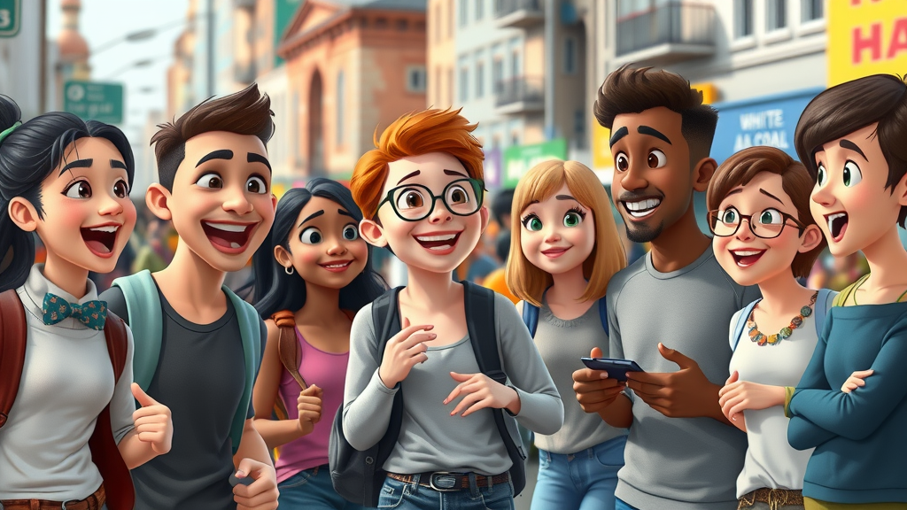 Students engaging in conversation about study abroad