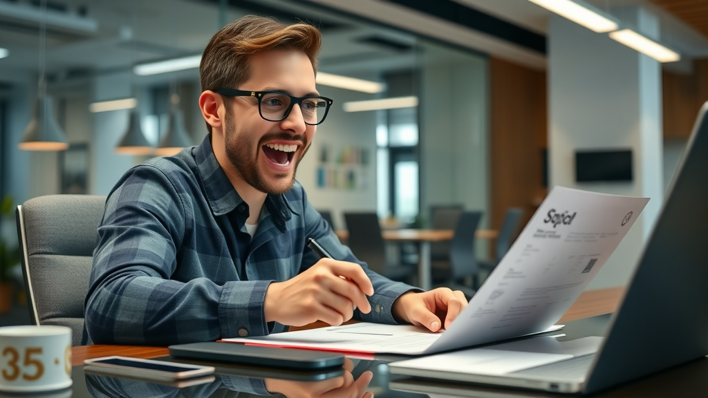 young entrepreneur engaging in discussion over sponsored content