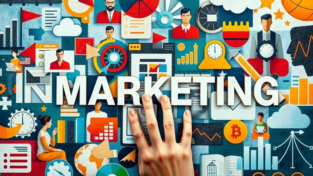 diverse marketing types collage