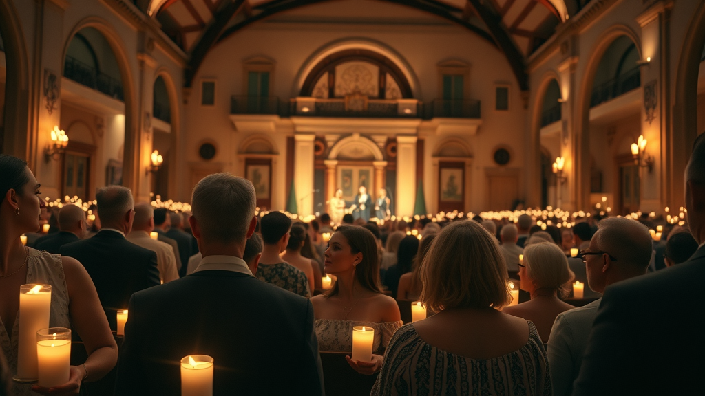 Fleetwood Mac Candlelight concert Tampa candlelit audience and historic Centro Asturiano