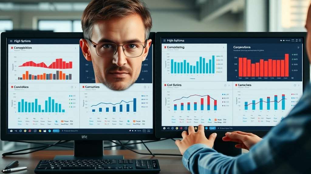 split screen of ppc campaign dashboard, before and after optimization, showing improvement in cost per click and conversion rate