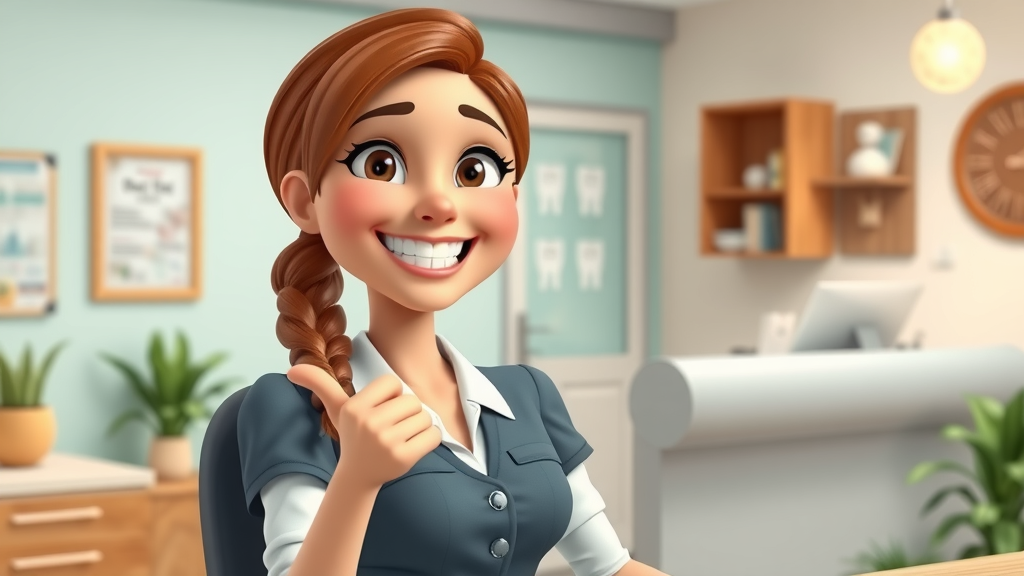 teeth whitening miami friendly receptionist dental office