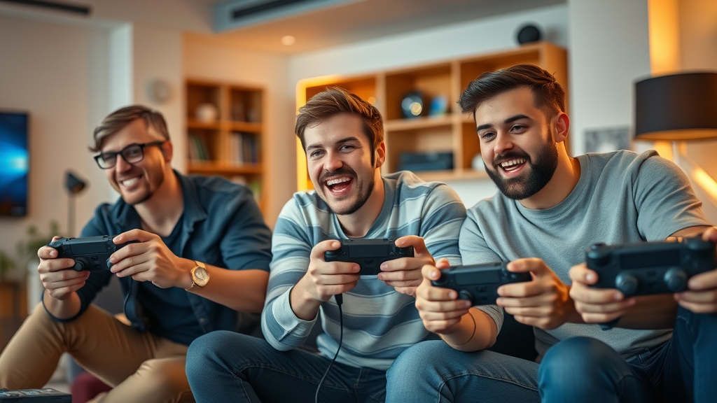 gamers xbox series nintendo switch modern living room video games 2025