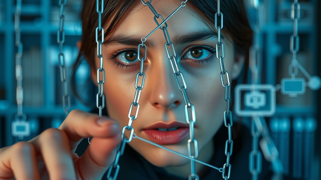 Close-up of digital chains linking authoritative websites illustrating seo marketing basics