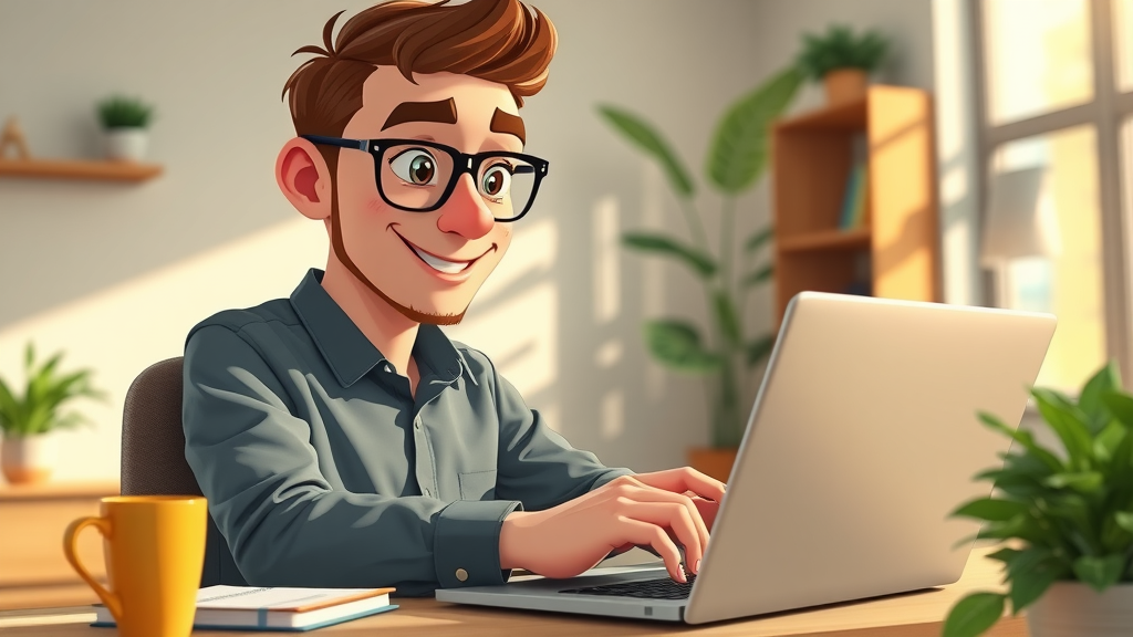 Seo marketing tips FAQ shown by curious entrepreneur browsing SEO FAQs on laptop