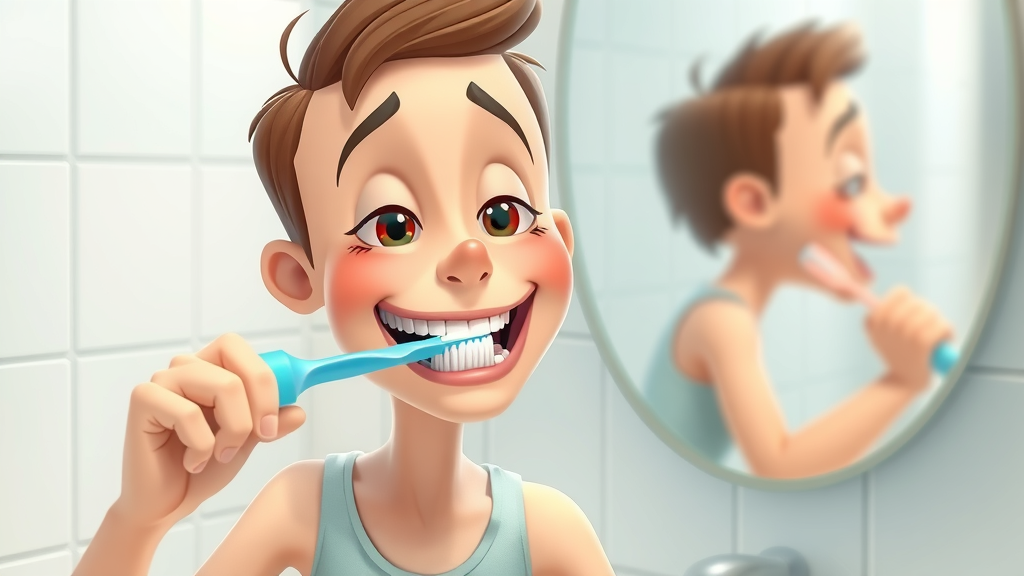 person brushing teeth and maintaining oral hygiene after teeth whitening miami