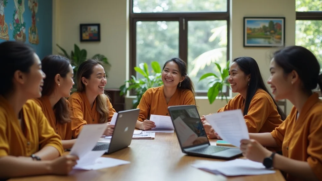 Myanmar university students discussing and studying with Burmese text, myanmar national language