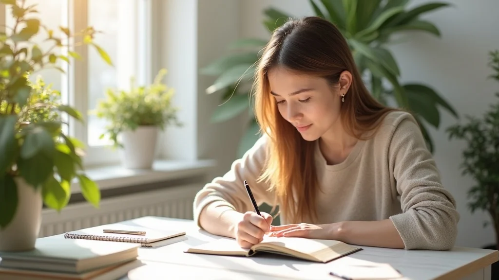 Person journaling about choosing best hobbies for relaxation